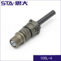 Conector de montaje militar MIL-C-5015 Conector de sensor de 2 pines MS3106A10SL-4